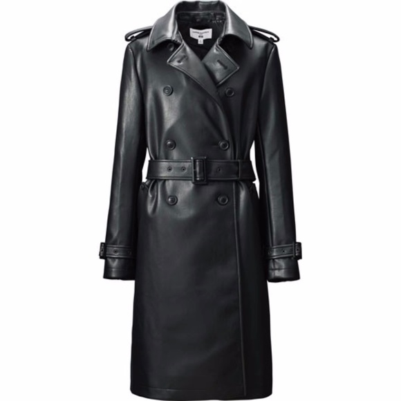 UNIQLO X Carine Roitfeld NEO-LEATHER COAT SIZE S - Picture 1 of 11